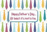 Happy Father's Day. At least it's not a tie- Card Candles