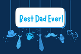 Best Dad Ever - Card Candles