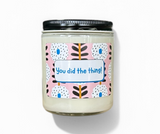"You did the thing!" Card Candles