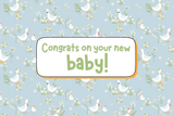 "Congrats on your new baby!" Card Candles