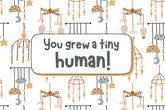"You grew a tiny human!" Card Candles
