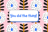 "You did the thing!" Card Candles
