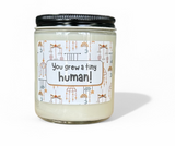 "You grew a tiny human!" Card Candles