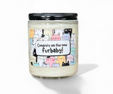 "Congrats on the new furbaby!" ***CAT*** Card Candles