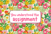 "You understood the assignment" Card Candles