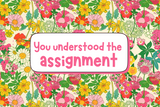 "You understood the assignment" Card Candles