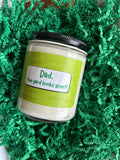 Dad, the yard looks great! - Card Candles