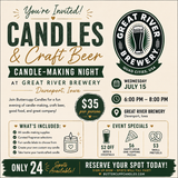 Candle-Making Night at Great River Brewery